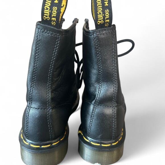 Dr. Martens size 6 1460 Black Mono Boots with Rose Embroidery - 8 Eye - Picture 4 of 5